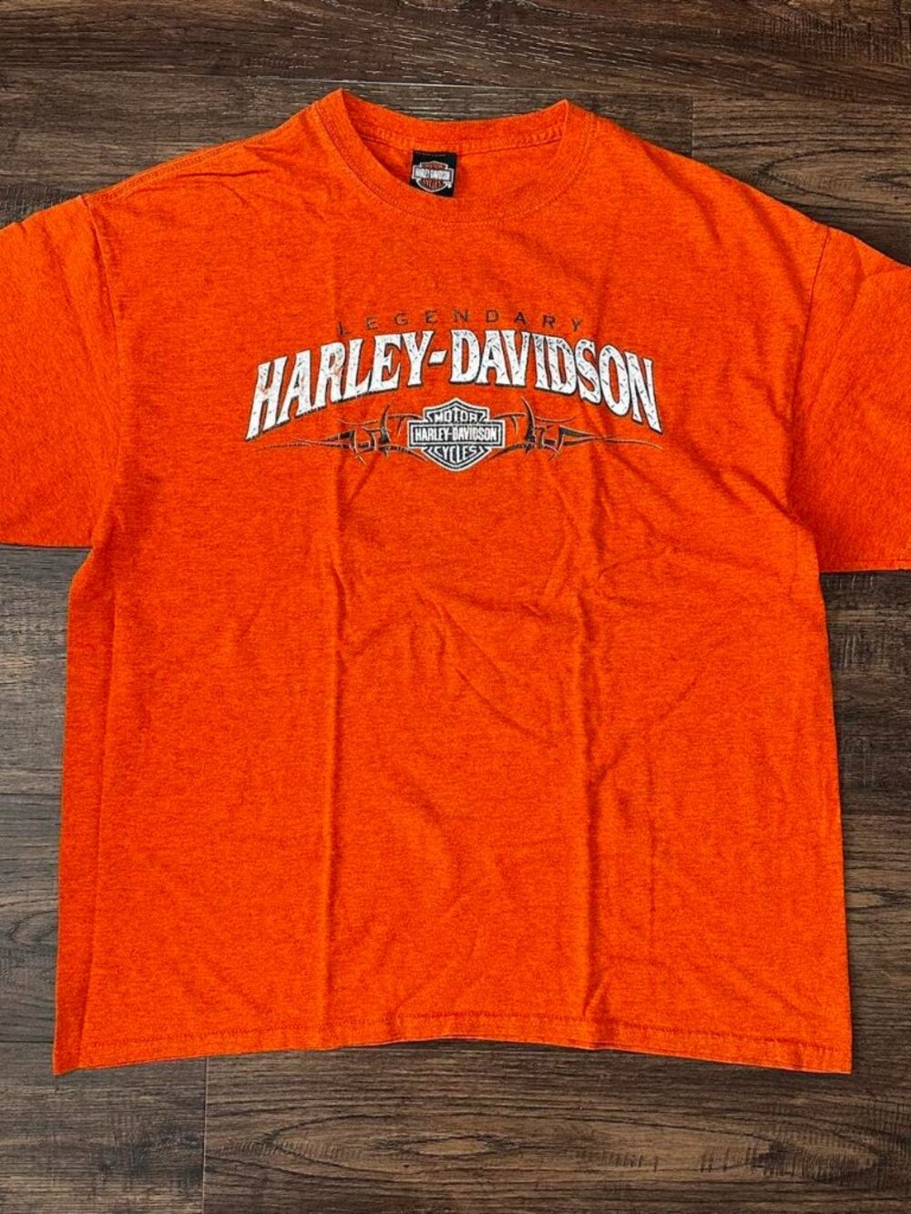 HARLEY DAVIDSON ORANGE VINTAGE TEE XL